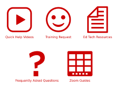 Boston University Medical Campus Educational Technology - Website Icons.